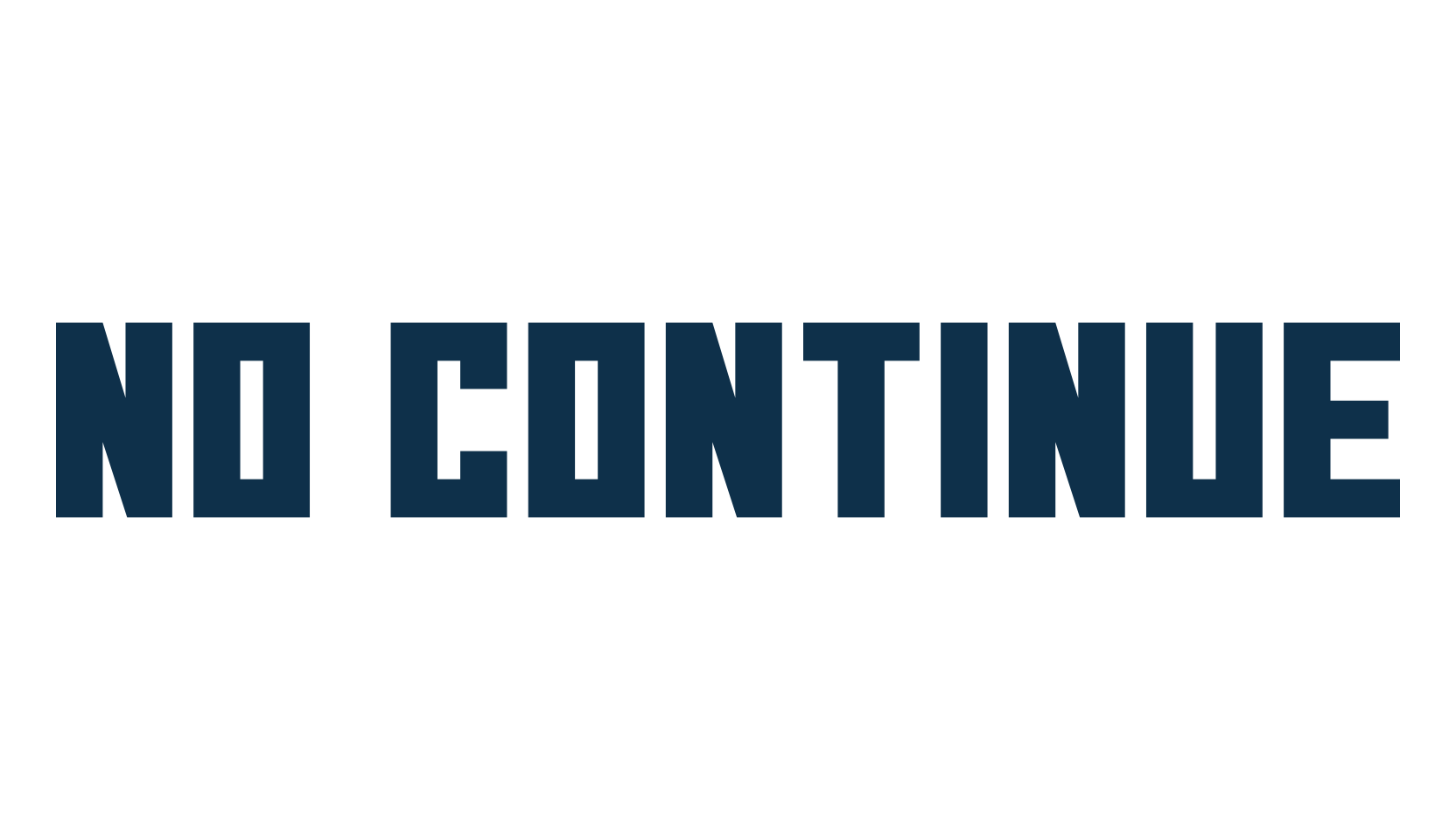 No Continue, fancy various techno sci-fi font preview