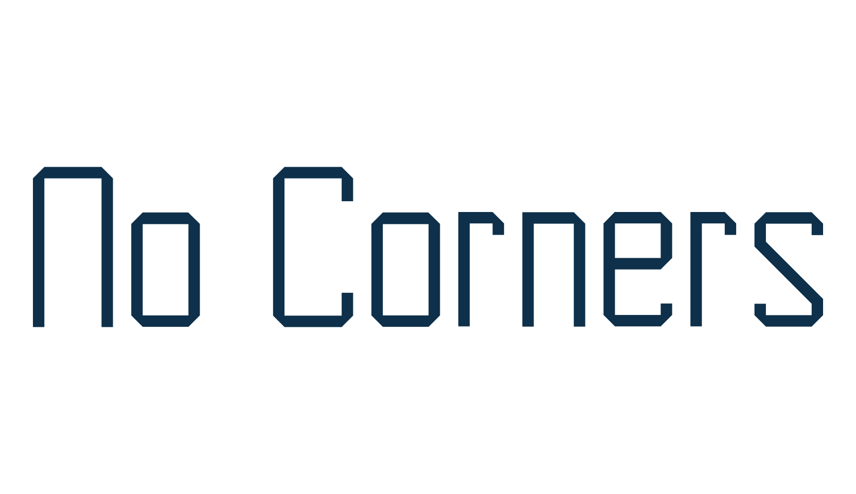 No Corners, various font preview