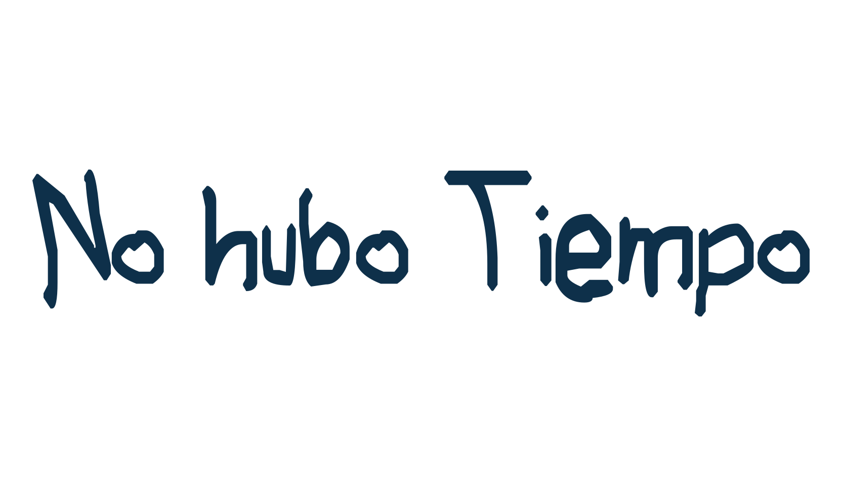 No hubo Tiempo, script handwritten fancy decorative calligraphy font preview