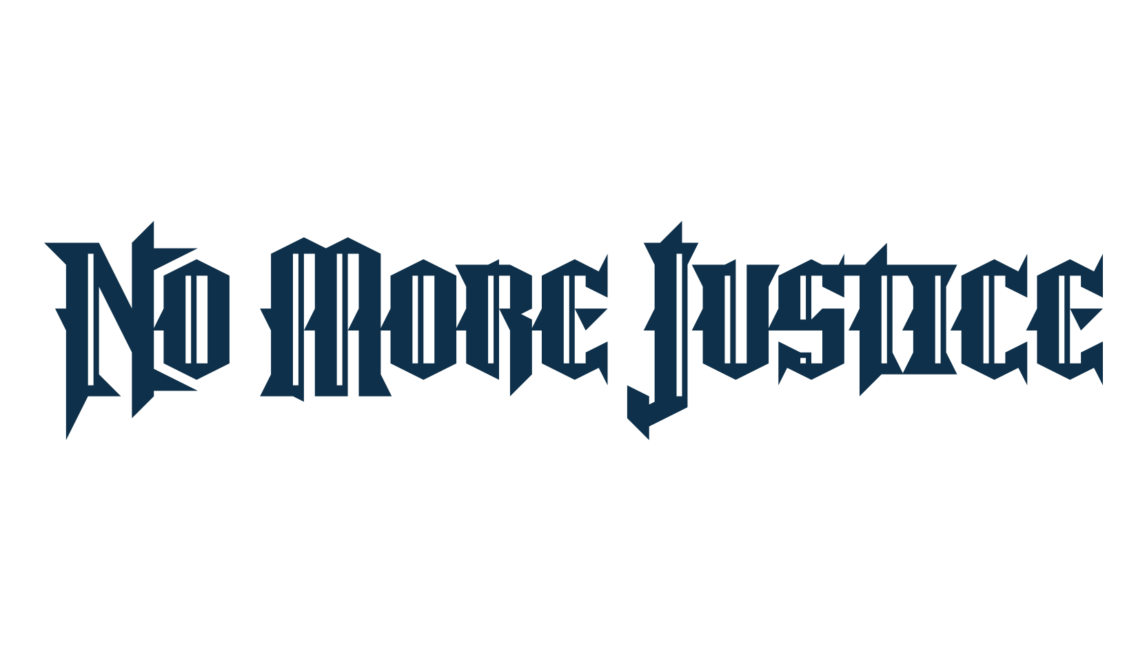 No More Justice, gothic modern font preview