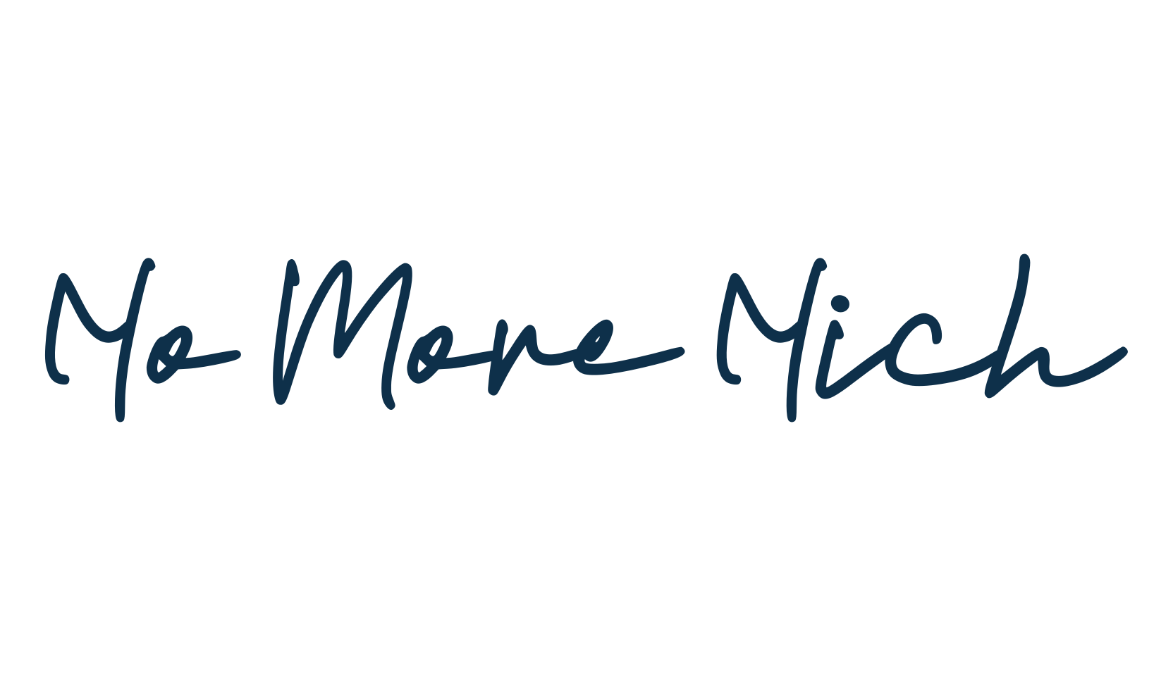 No More Nich, handwriting font preview