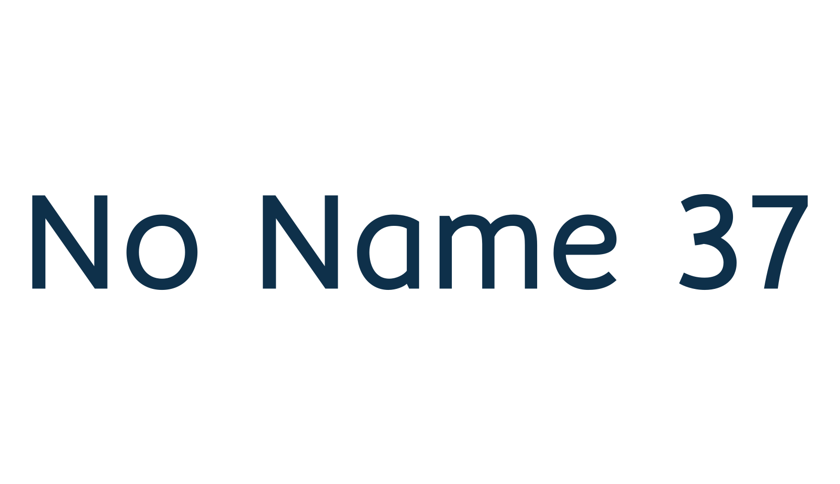 No Name 37, basic sans serif font preview