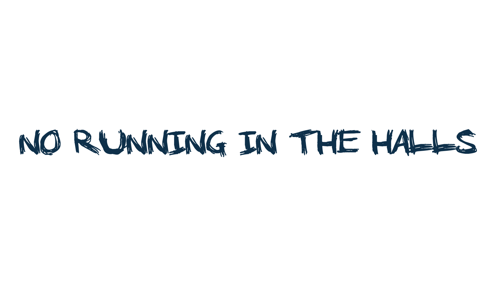 No Running In The Halls, script trash fancy decorative calligraphy font preview