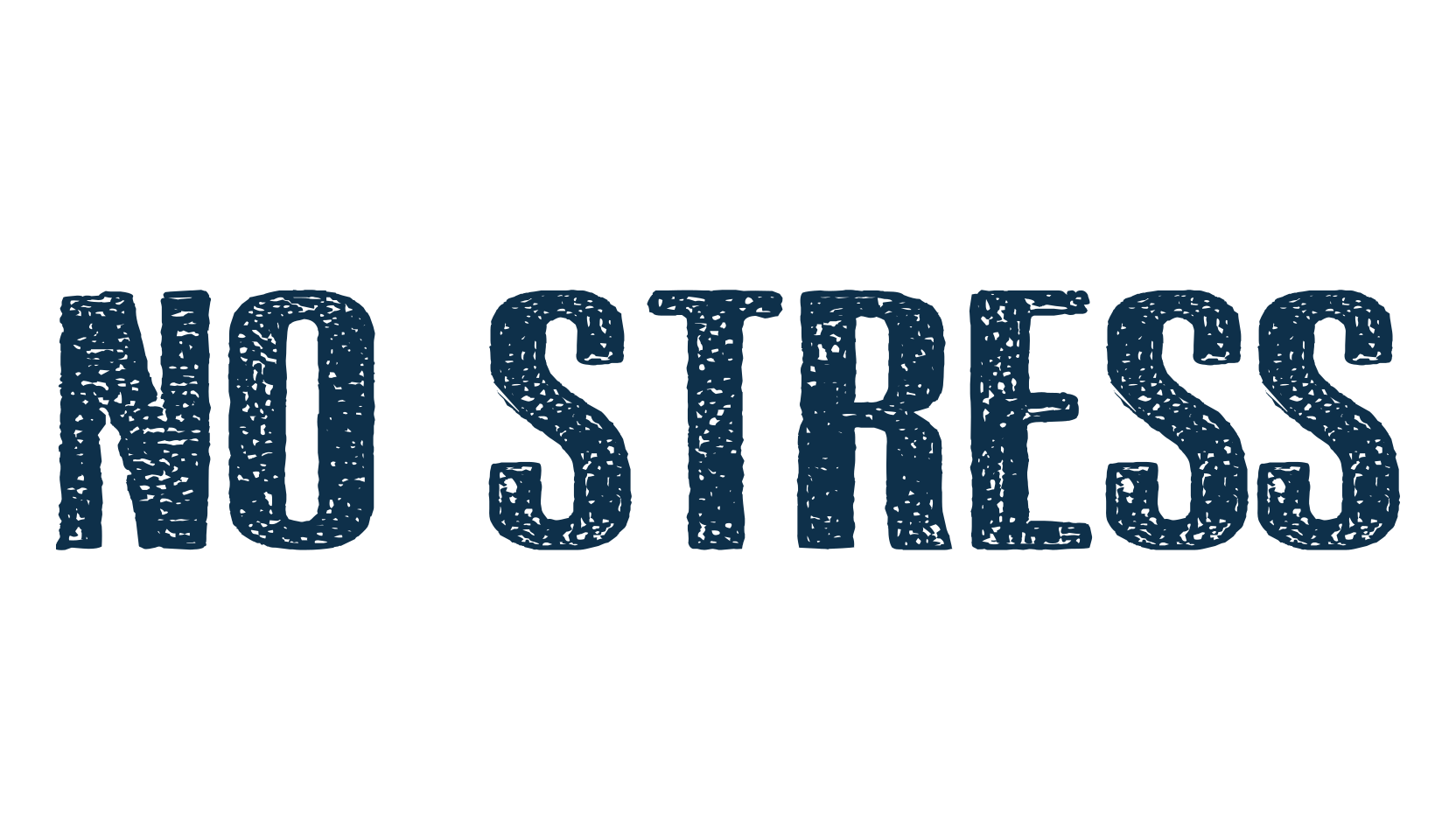 No Stress, eroded font preview