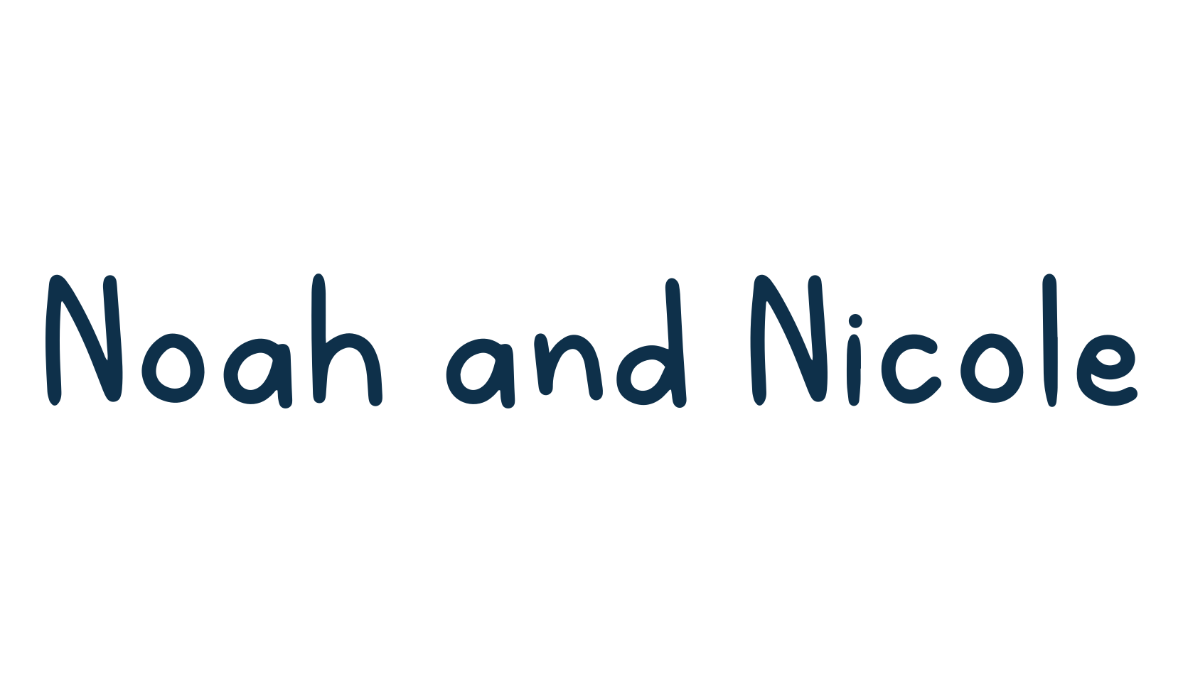 Noah and Nicole, script handwritten fancy decorative calligraphy font preview