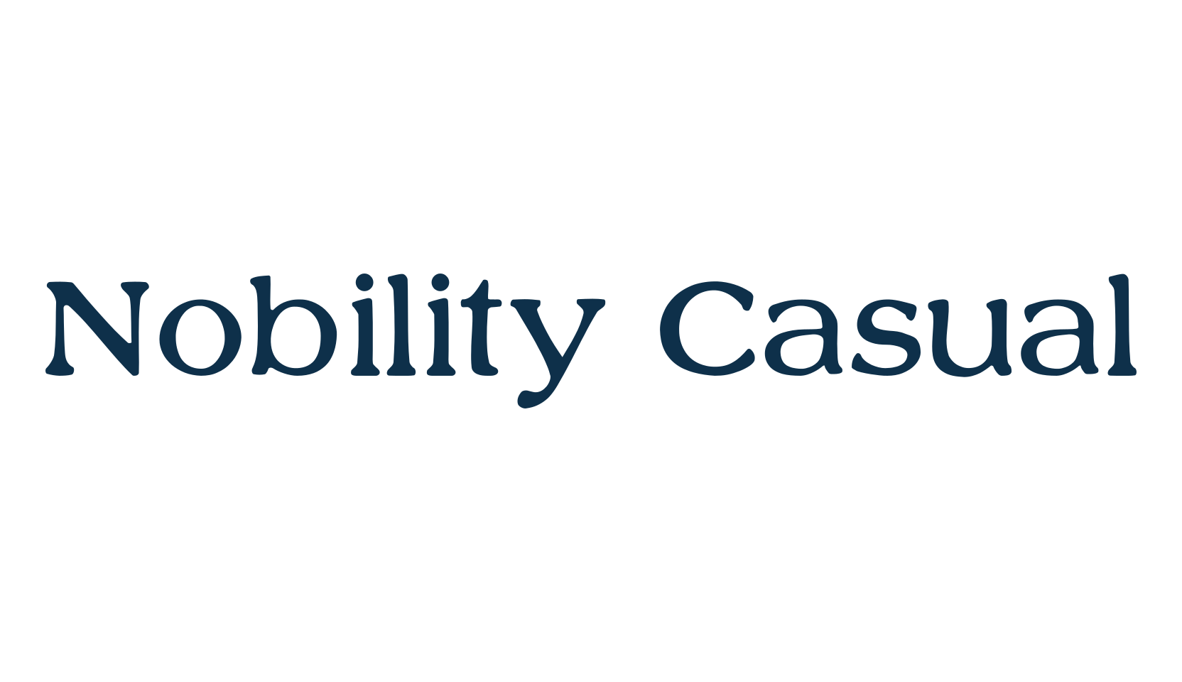Nobility Casual, serif font preview