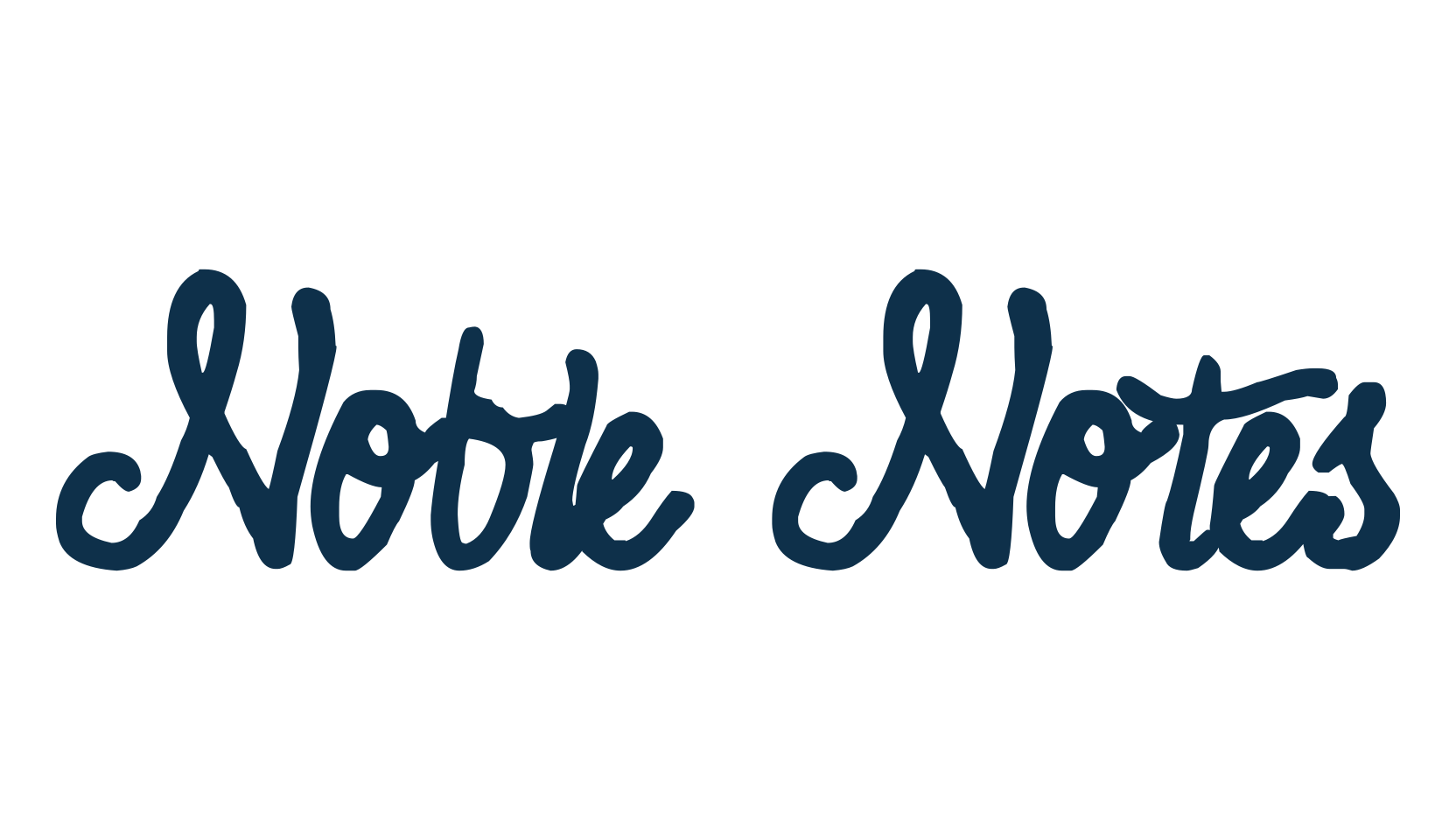 Noble Notes, script handwritten fancy decorative calligraphy font preview