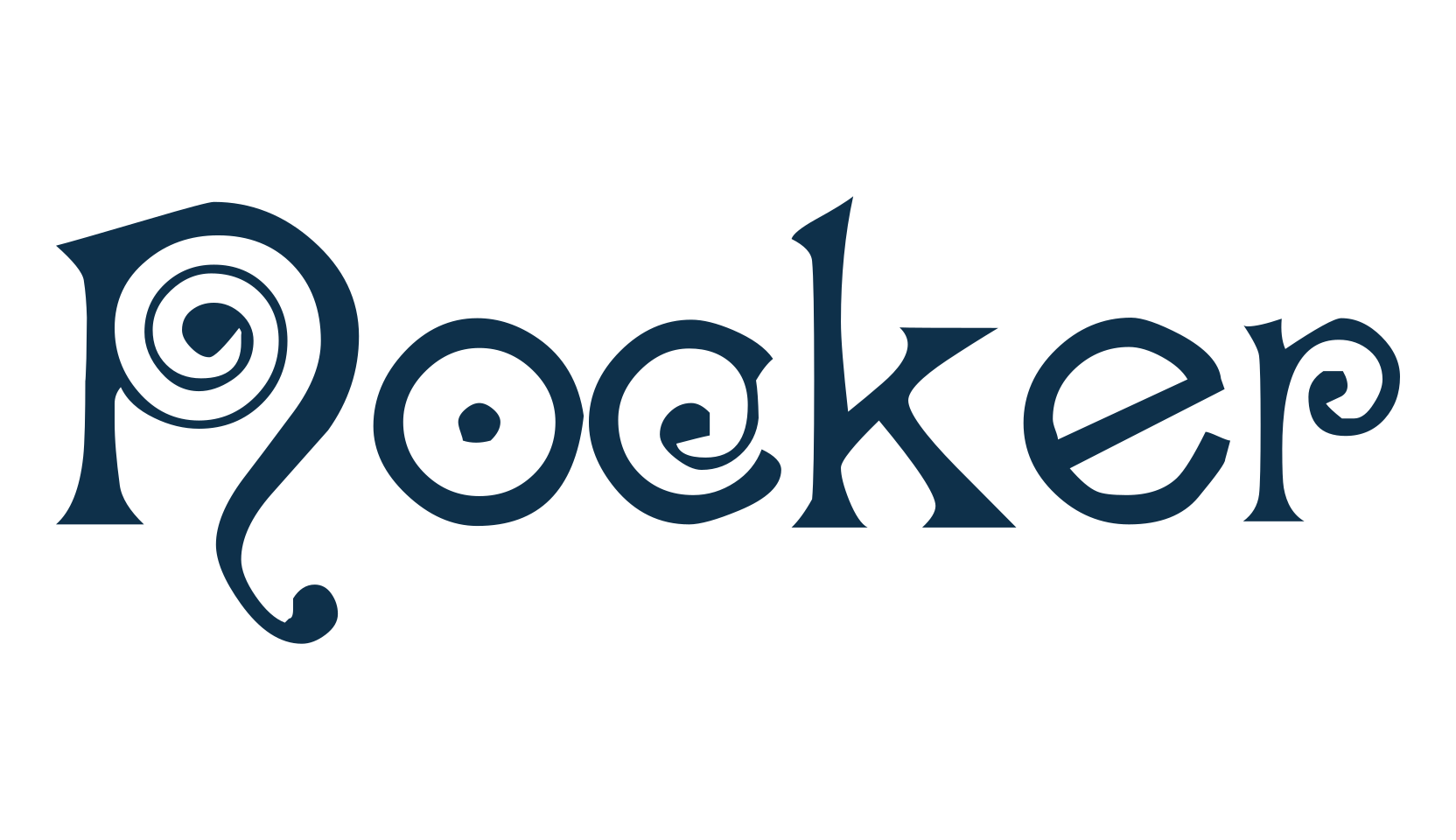 Nocker, fancy curly decorative font preview