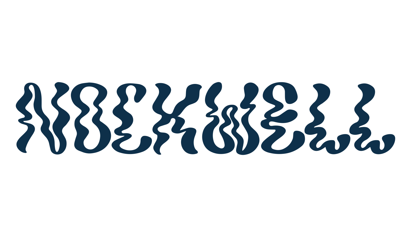 Nockwell, fancy distorted decorative font preview