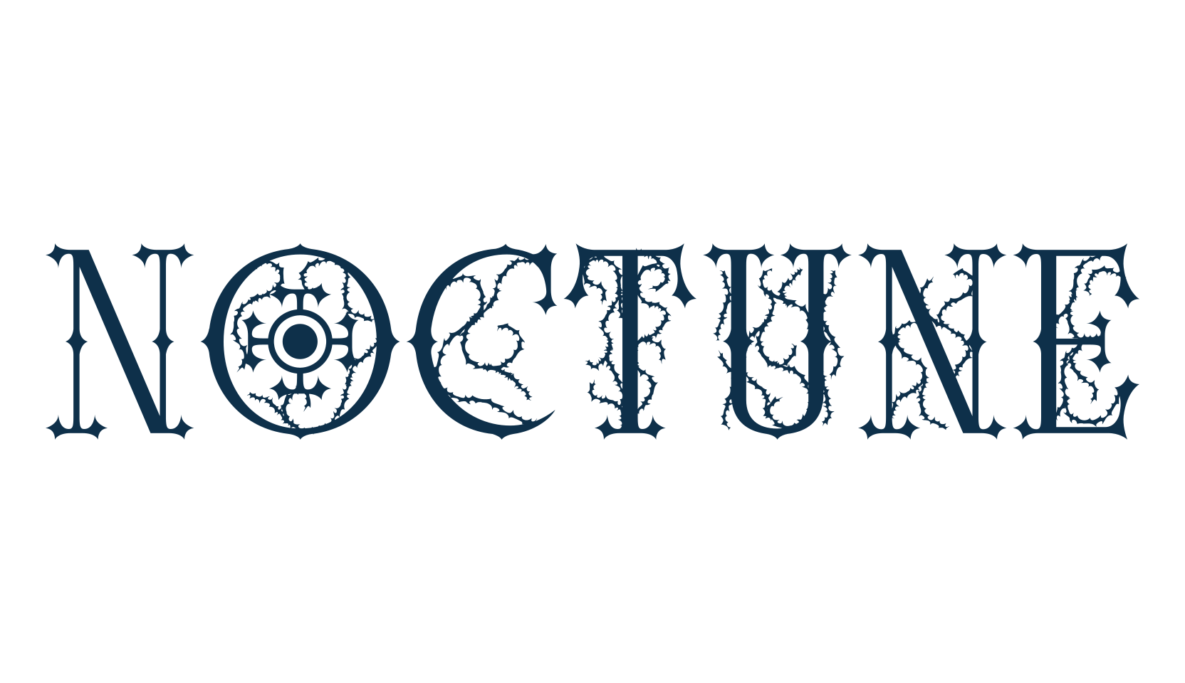 Noctune, fancy decorative font preview