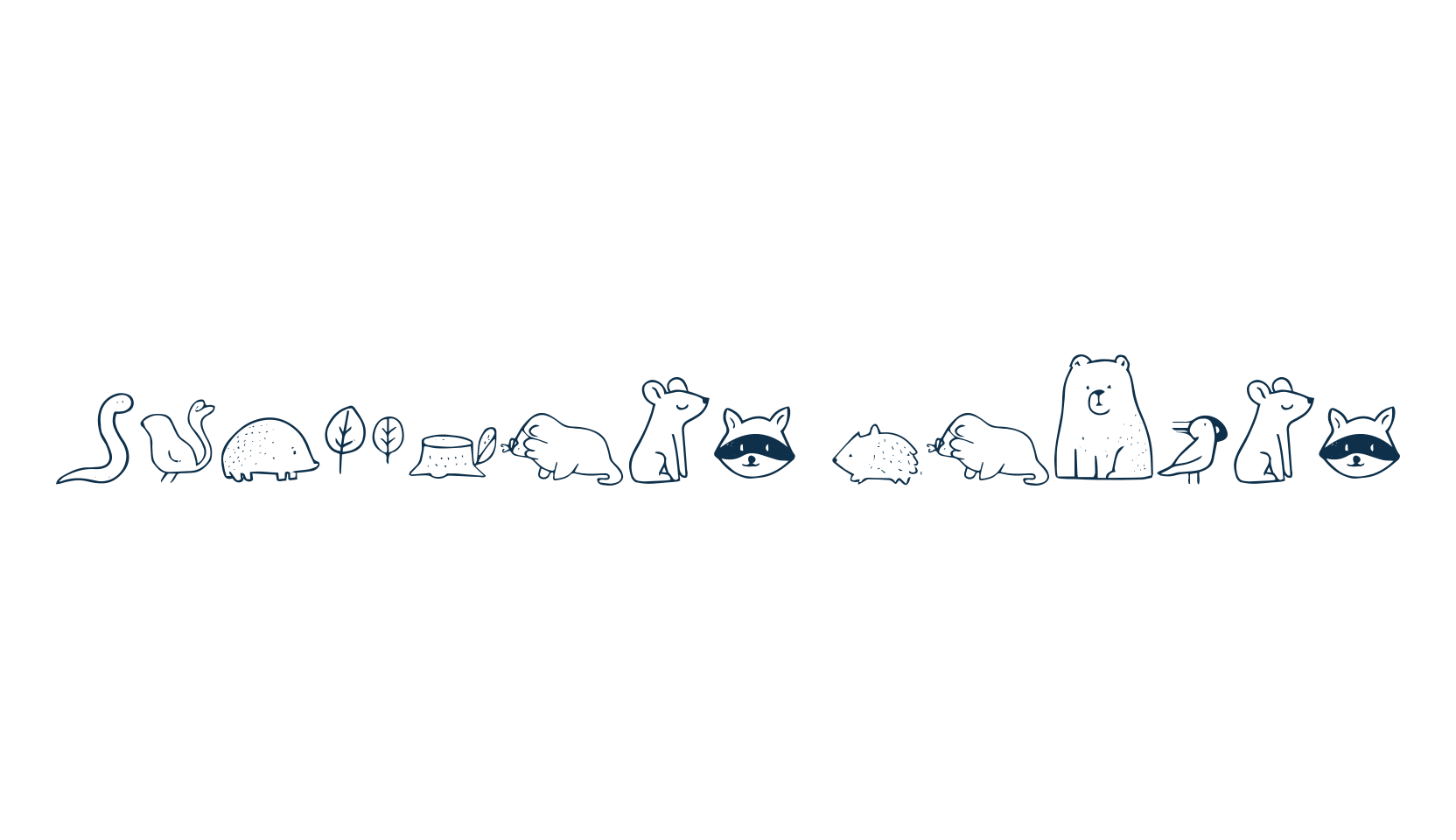 Nocturnal Animal, fancy decorative font preview