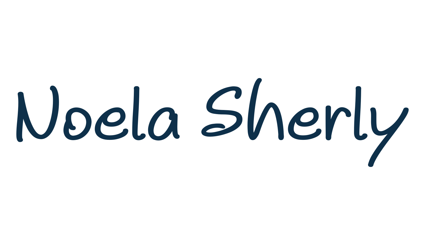 Noela Sherly, script handwritten fancy decorative calligraphy font preview