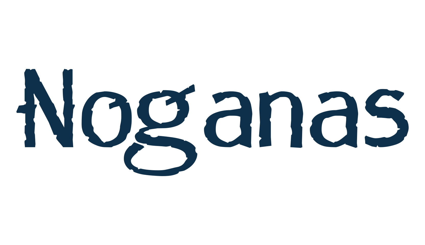 Noganas, fancy decorative font preview