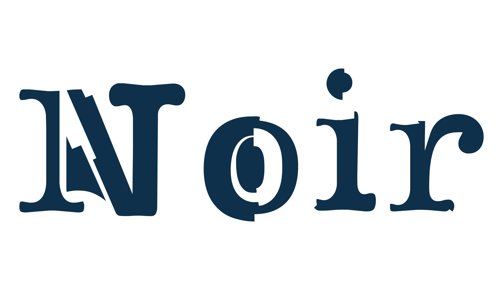 Noir, typewriter font preview