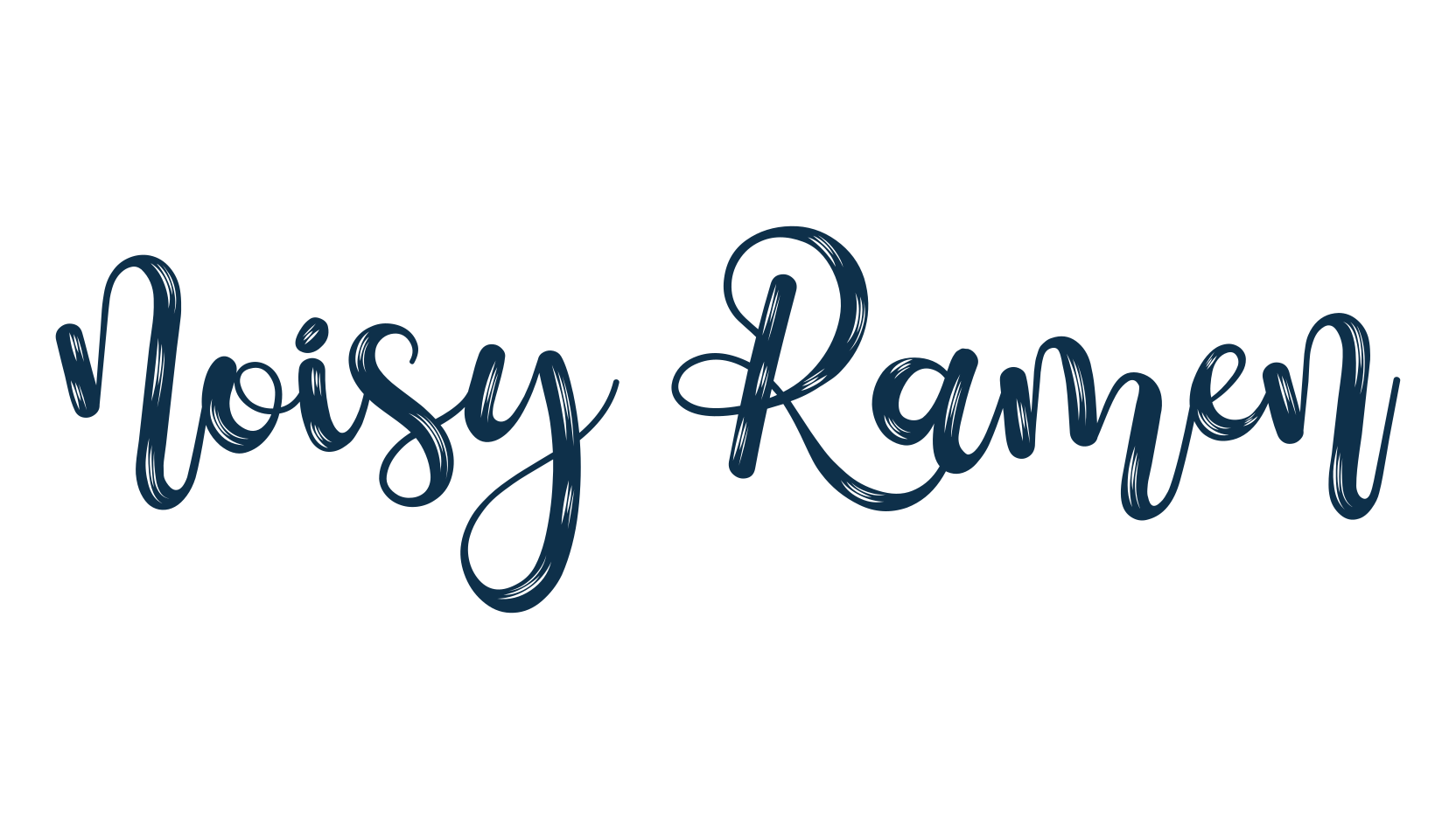 Noisy Ramen, fancy decorative font preview