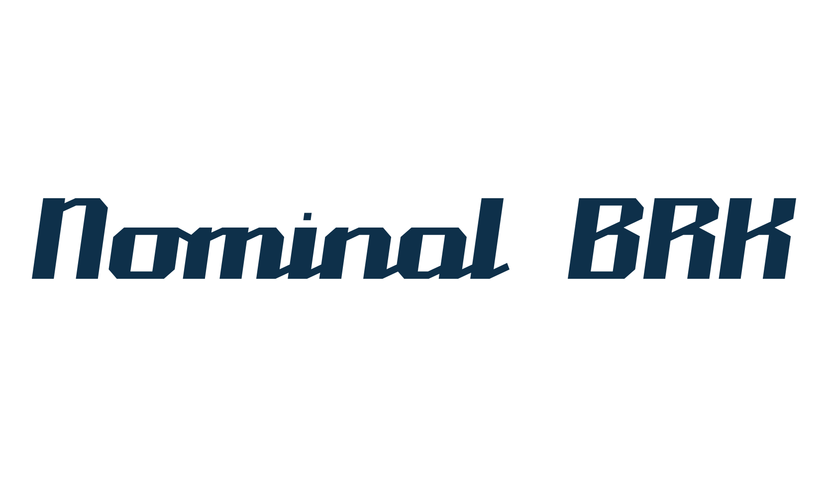 Nominal BRK, various font preview