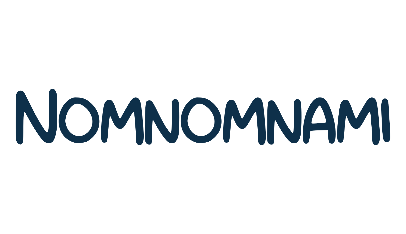 Nomnomnami, handwriting font preview