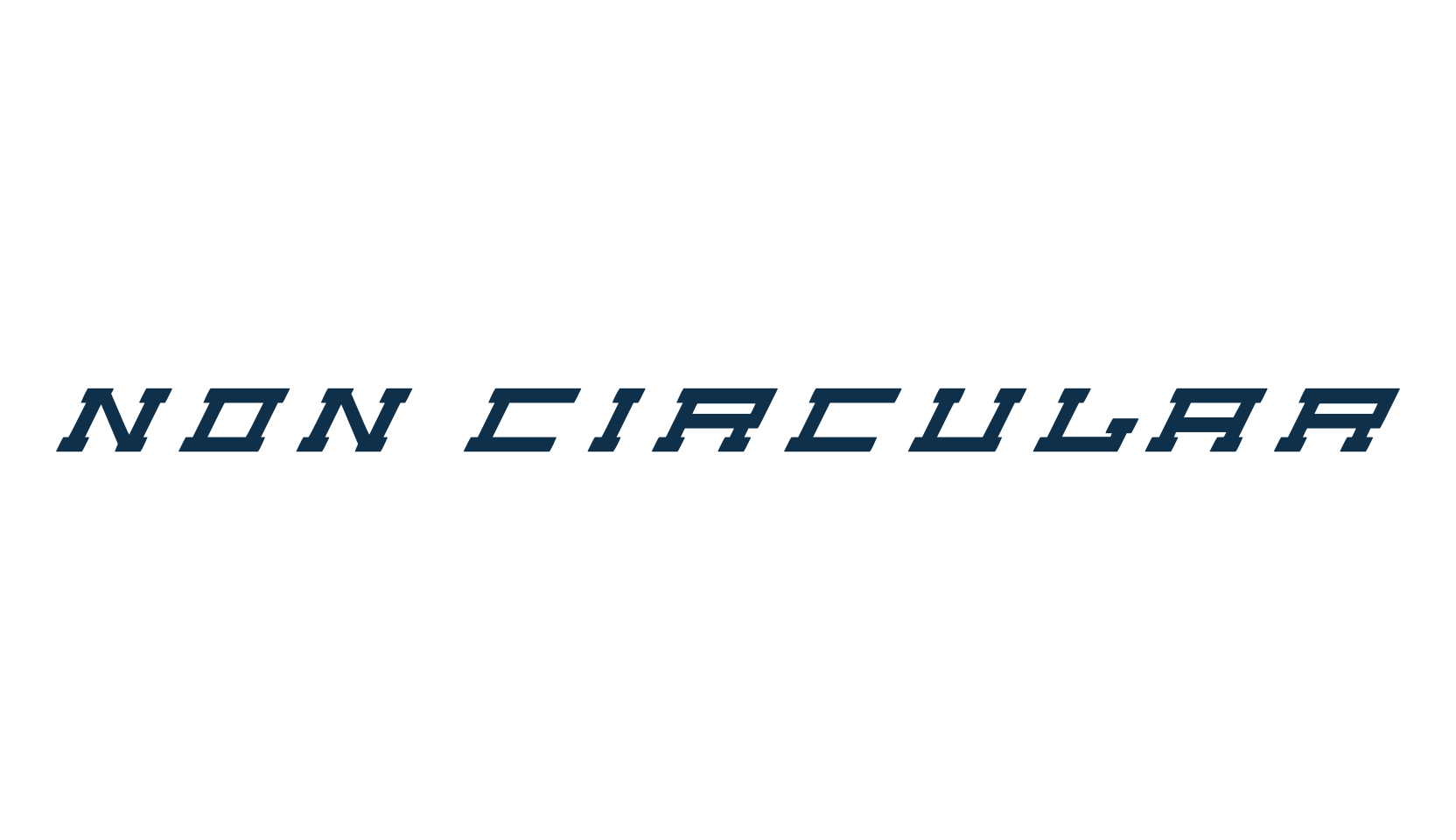 Non Circular, techno square sci-fi font preview