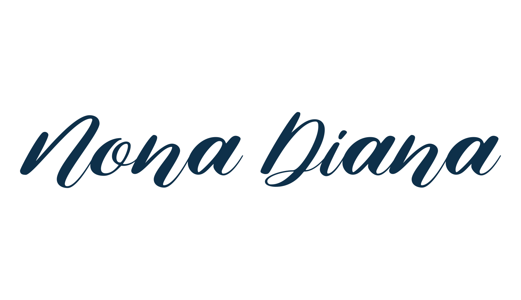 Nona Diana, script calligraphy fancy decorative font preview