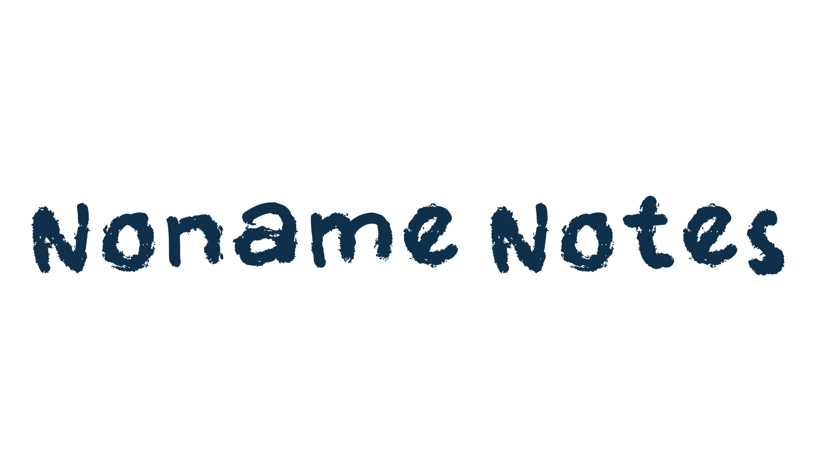 Noname Notes, brush font preview