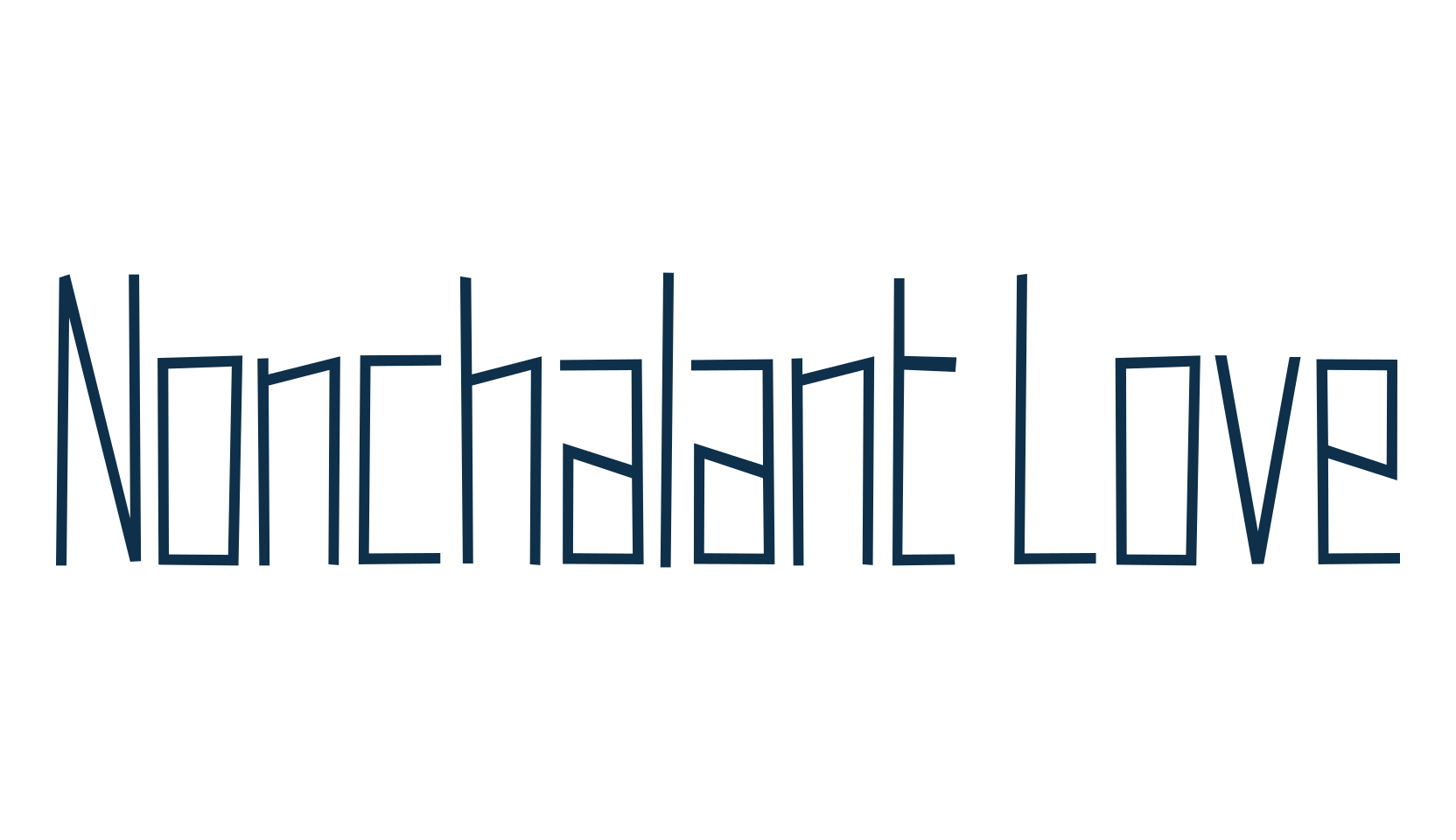 Nonchalant Love, fancy various decorative font preview
