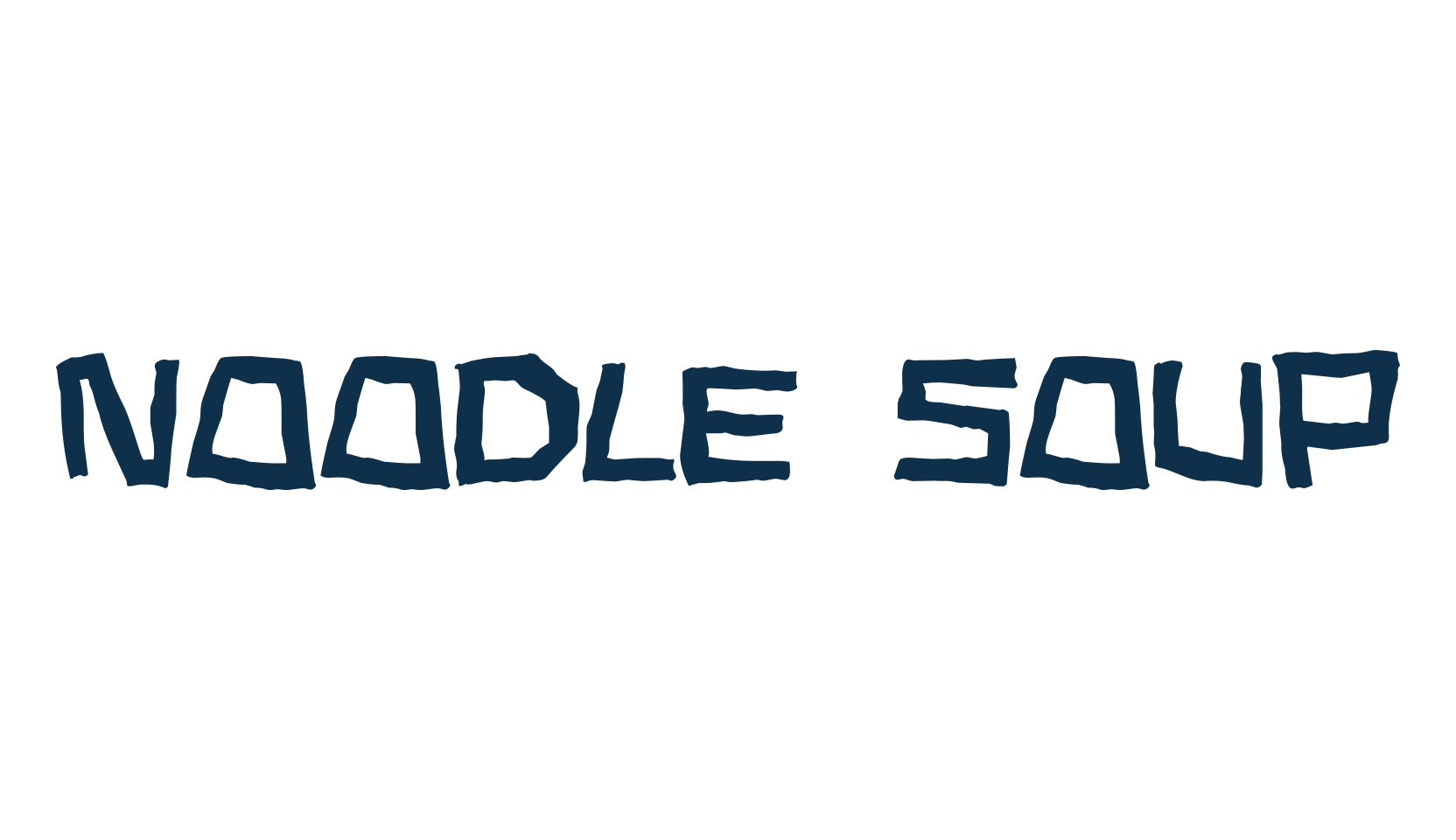Noodle Soup, cartoon font preview