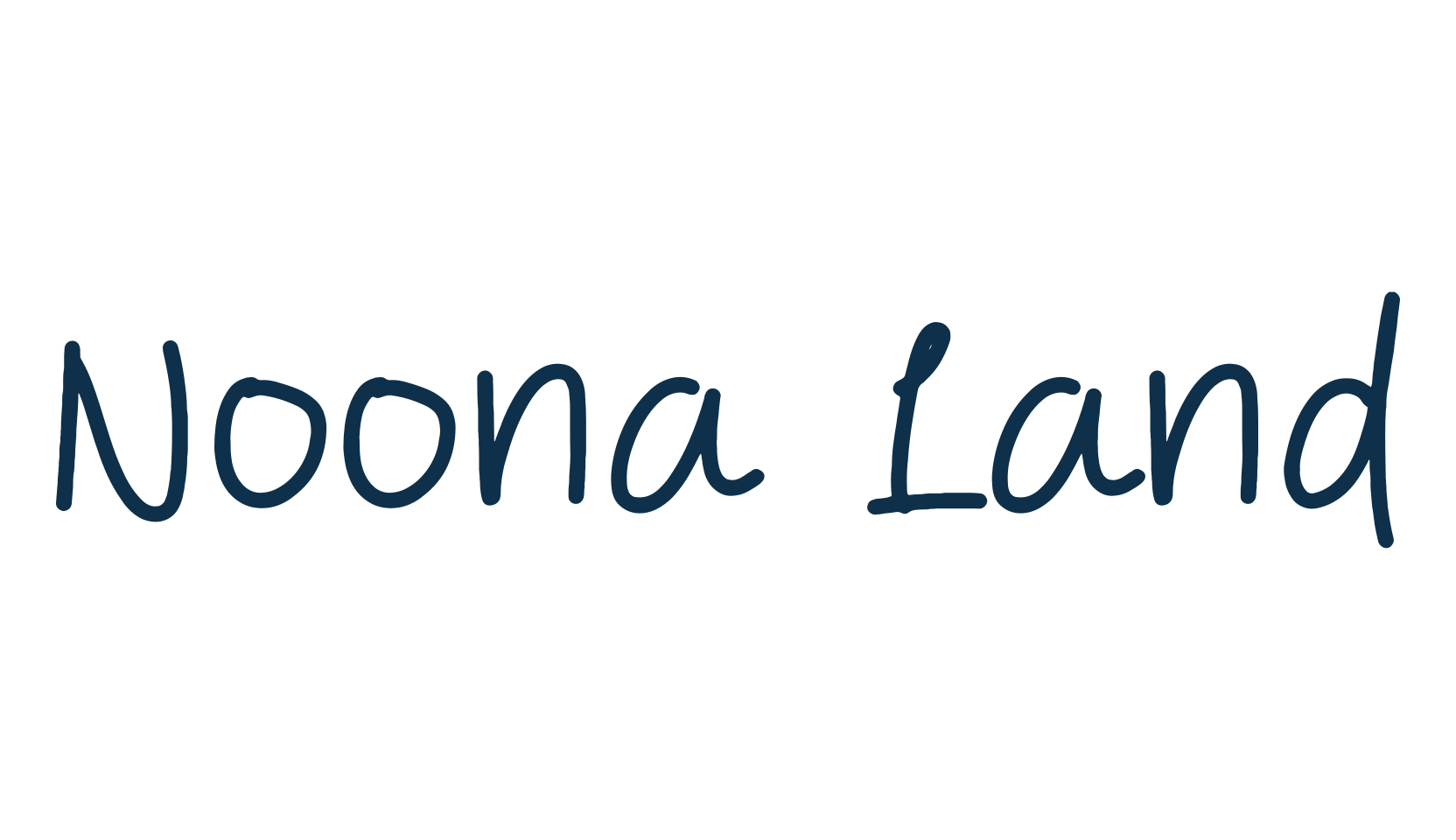 Noona Land, script handwritten fancy decorative calligraphy font preview
