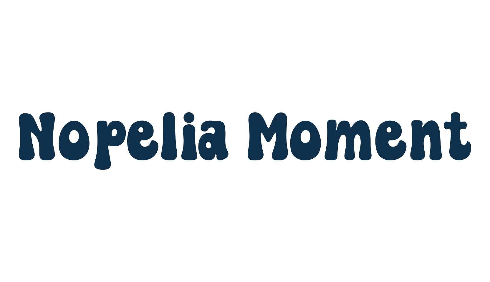 Nopelia Moment, fancy groovy decorative font preview