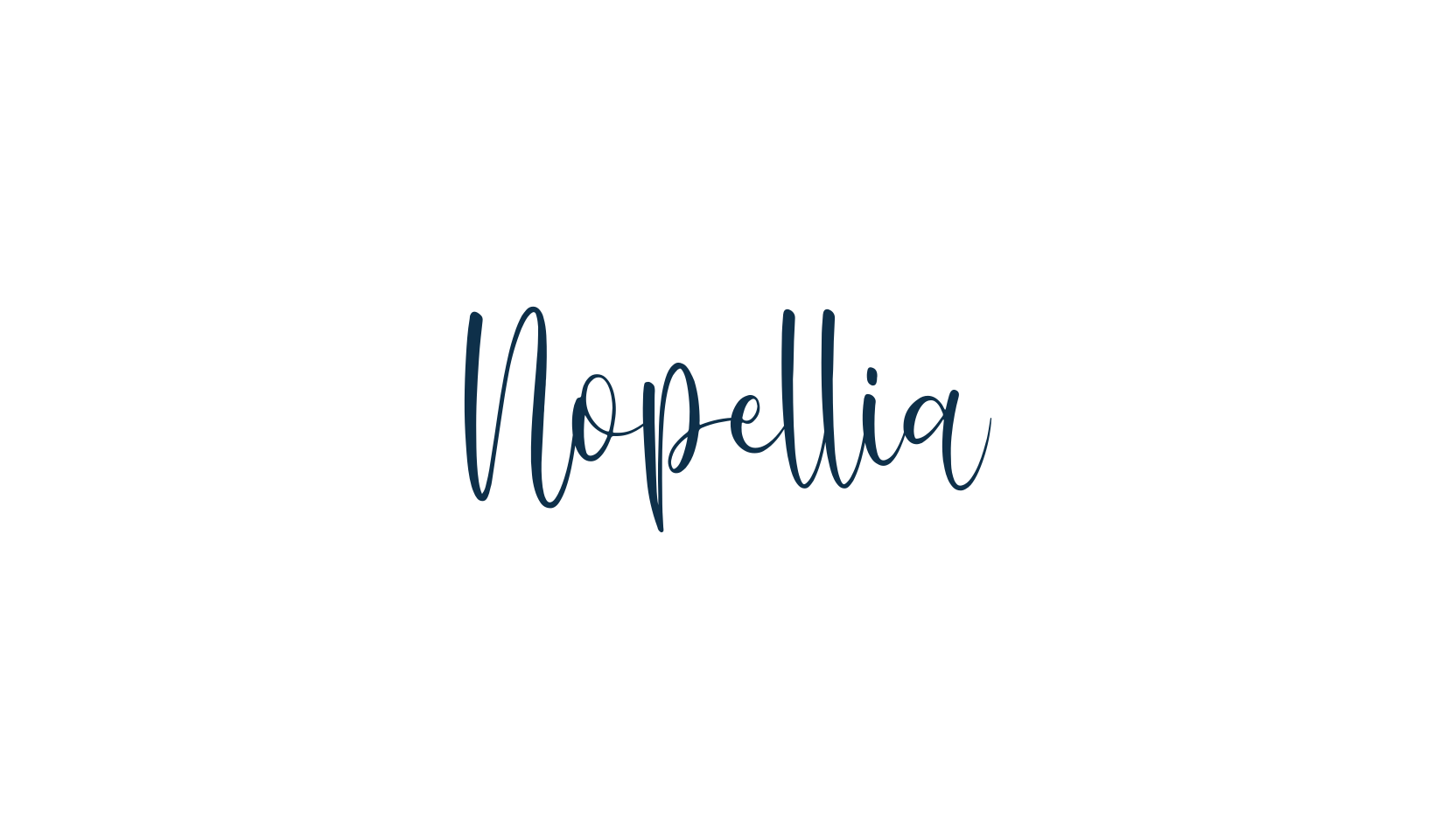 Nopellia, script handwritten fancy decorative calligraphy font preview