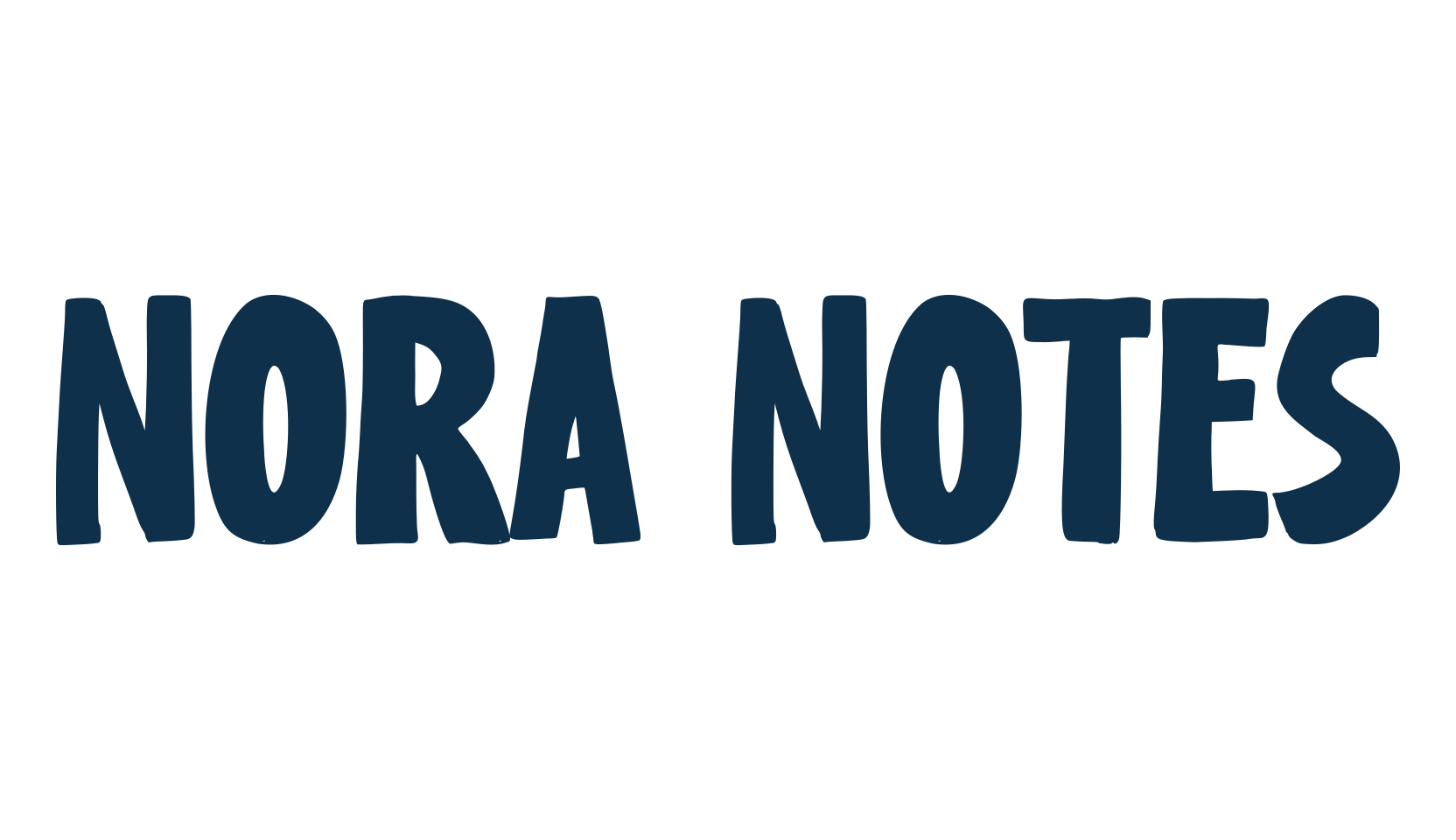 Nora Notes, fancy cartoon decorative font preview