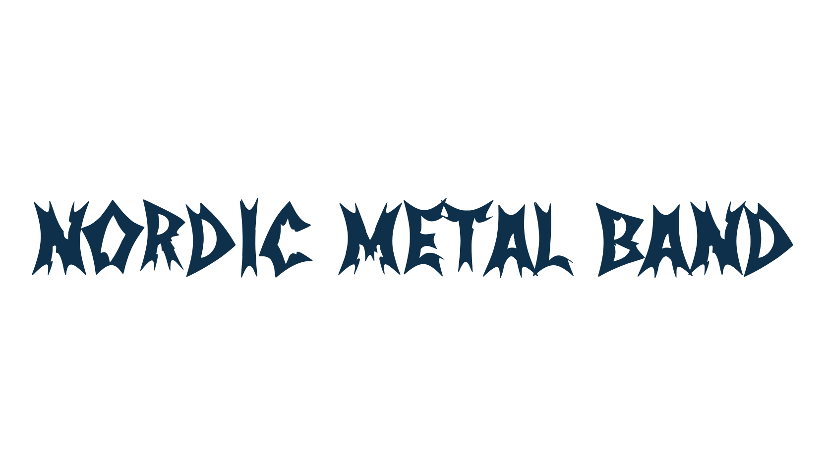 Nordic Metal Band, gothic modern font preview