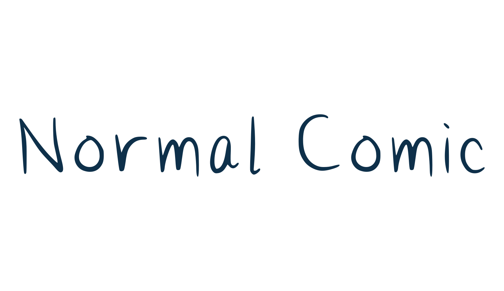 Normal Comic, handwriting font preview
