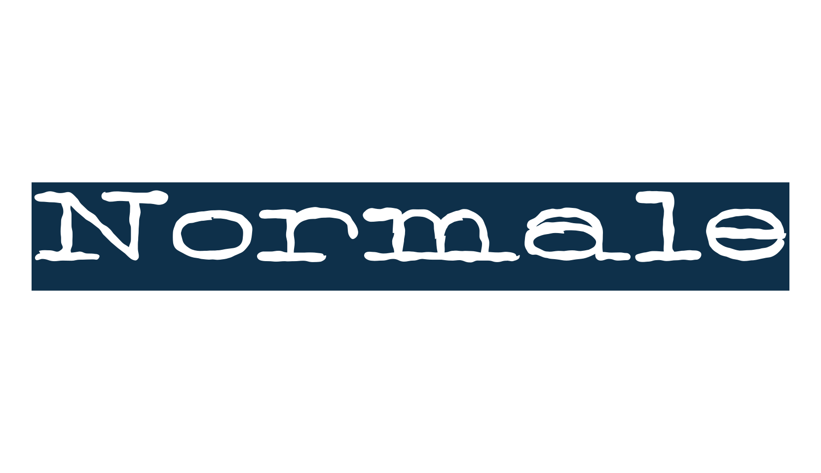 Normale, typewriter font preview