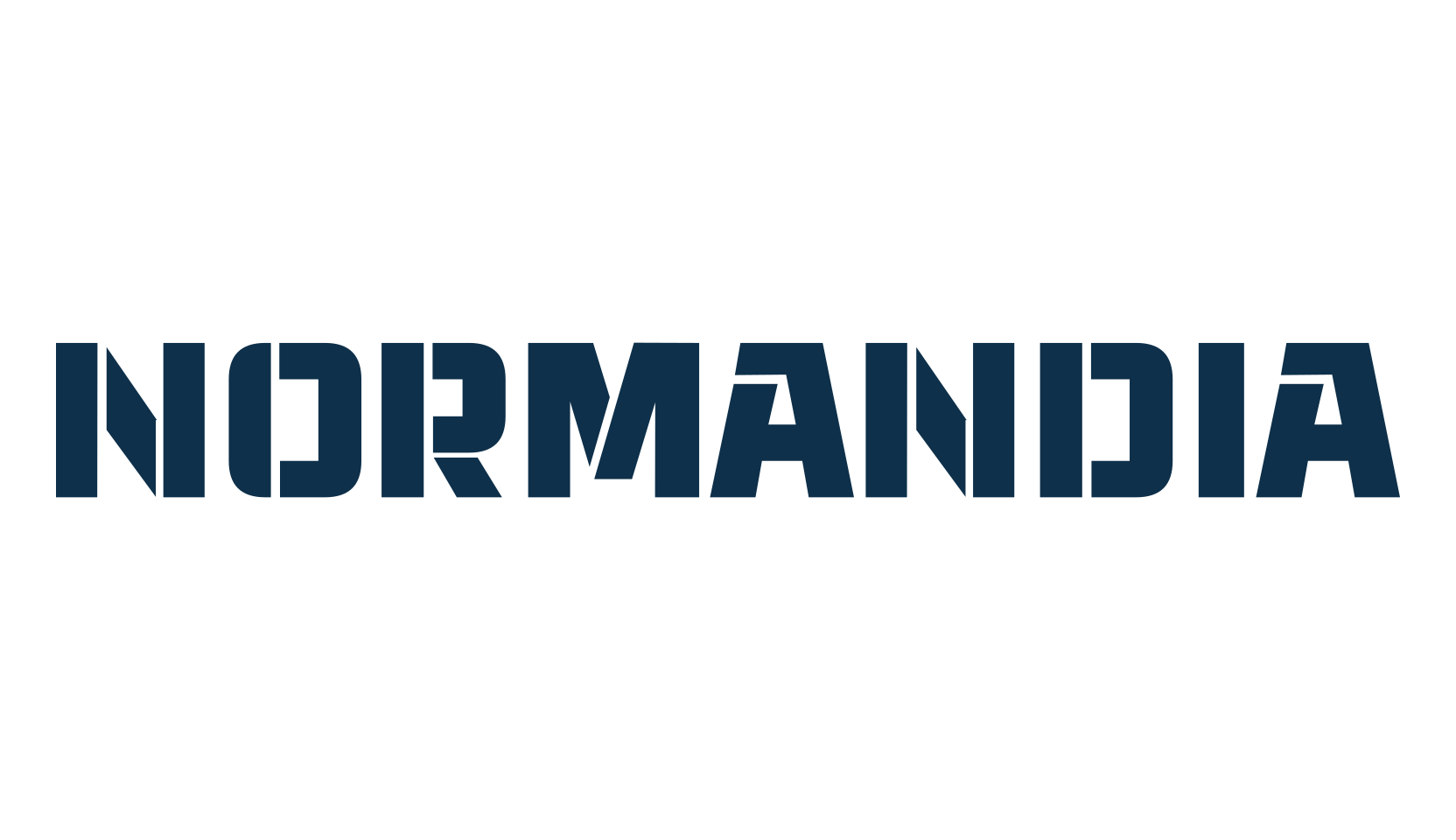 Normandia, stencil, army font preview