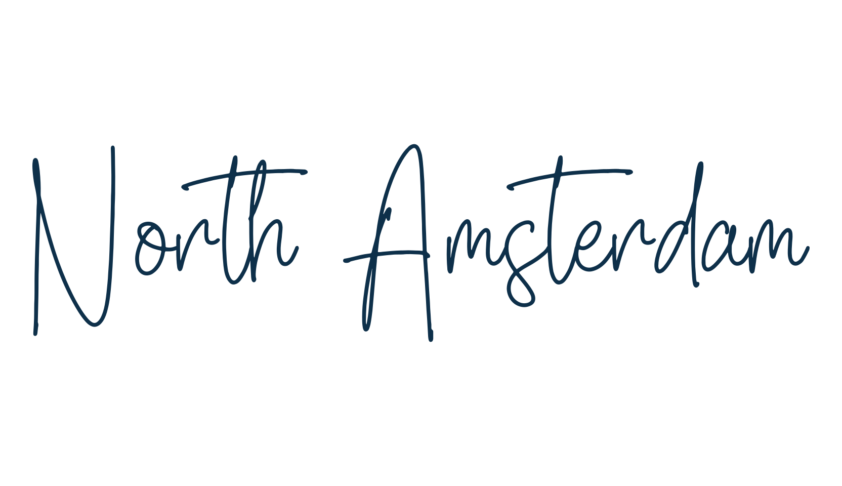 North Amsterdam, handwriting font preview