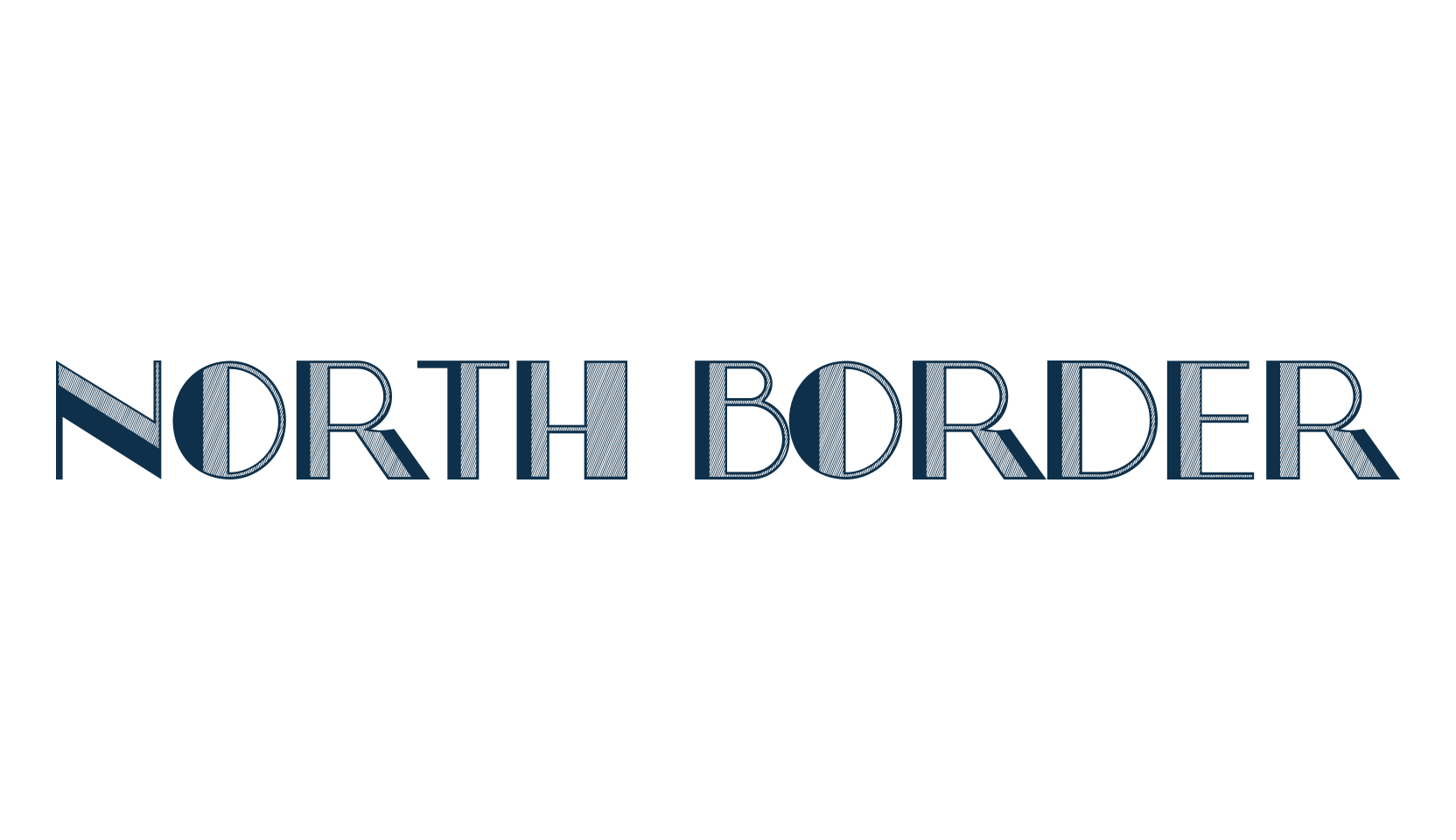 North Border, retro font preview