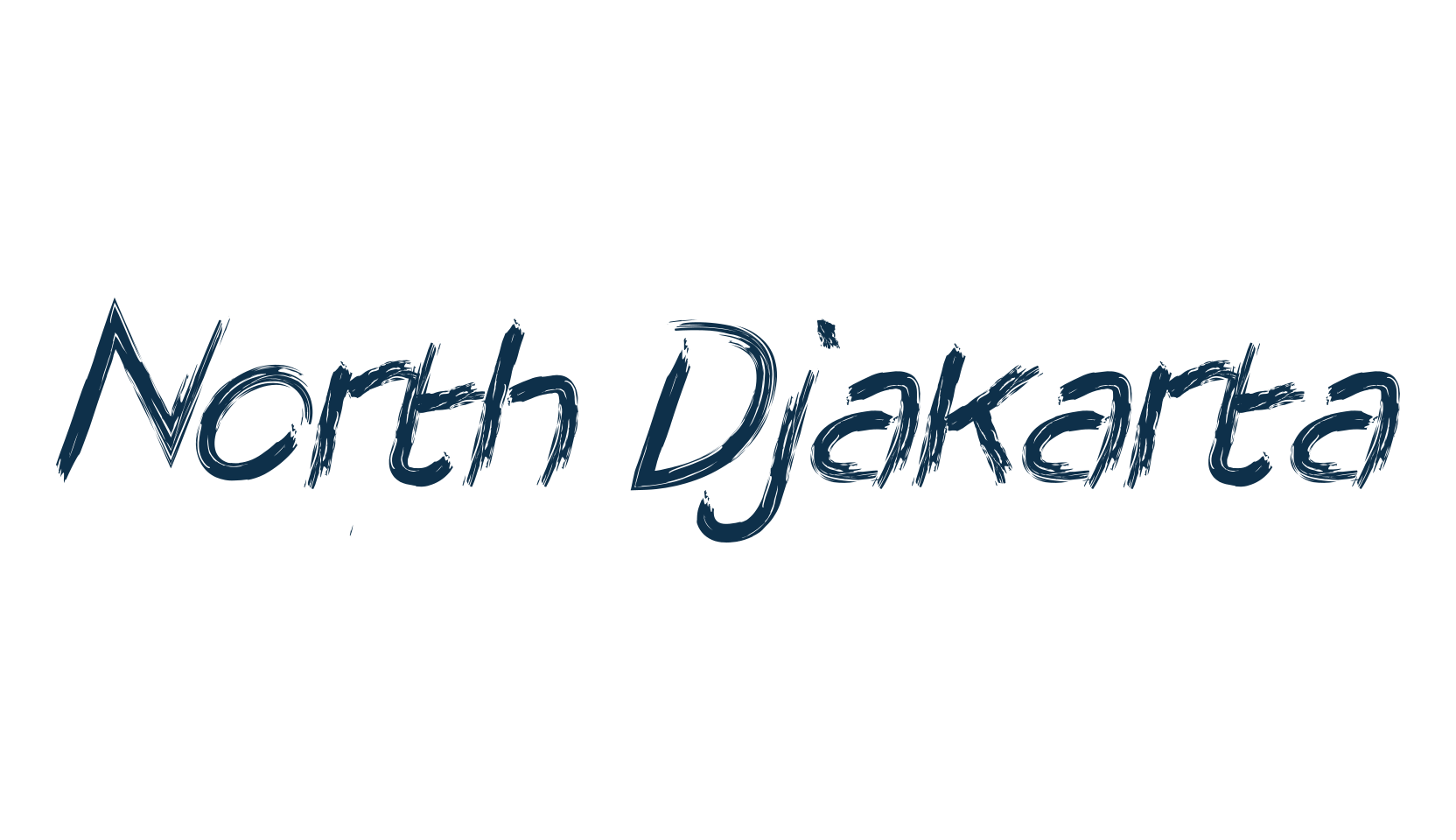 North Djakarta, script brush fancy decorative calligraphy font preview