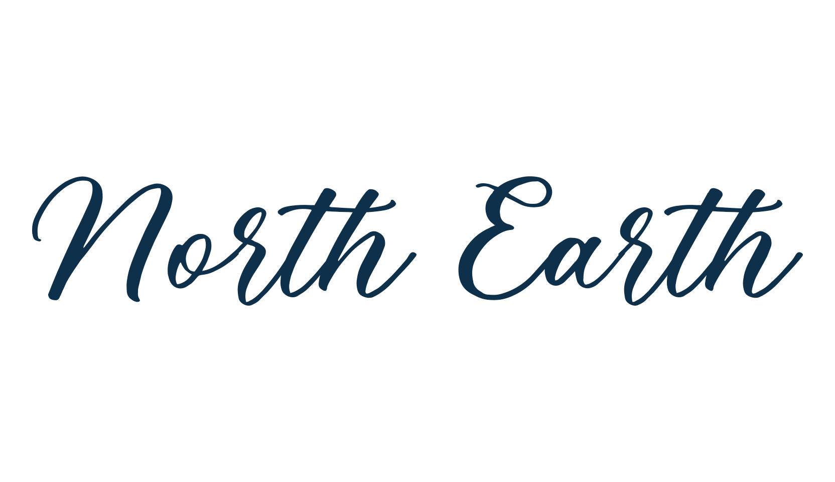 North Earth, calligraphy font preview