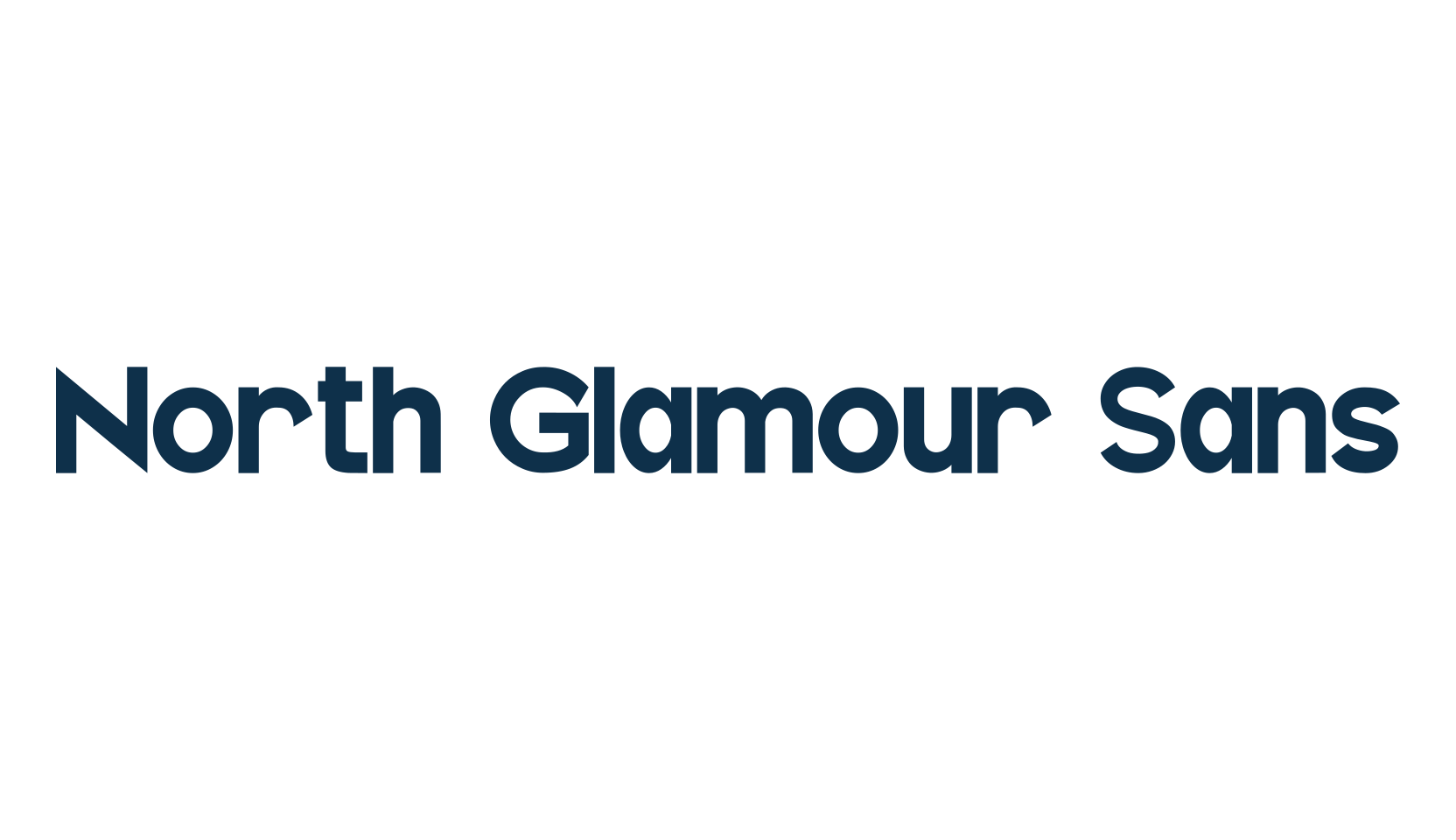 North Glamour Sans, sans serif font preview