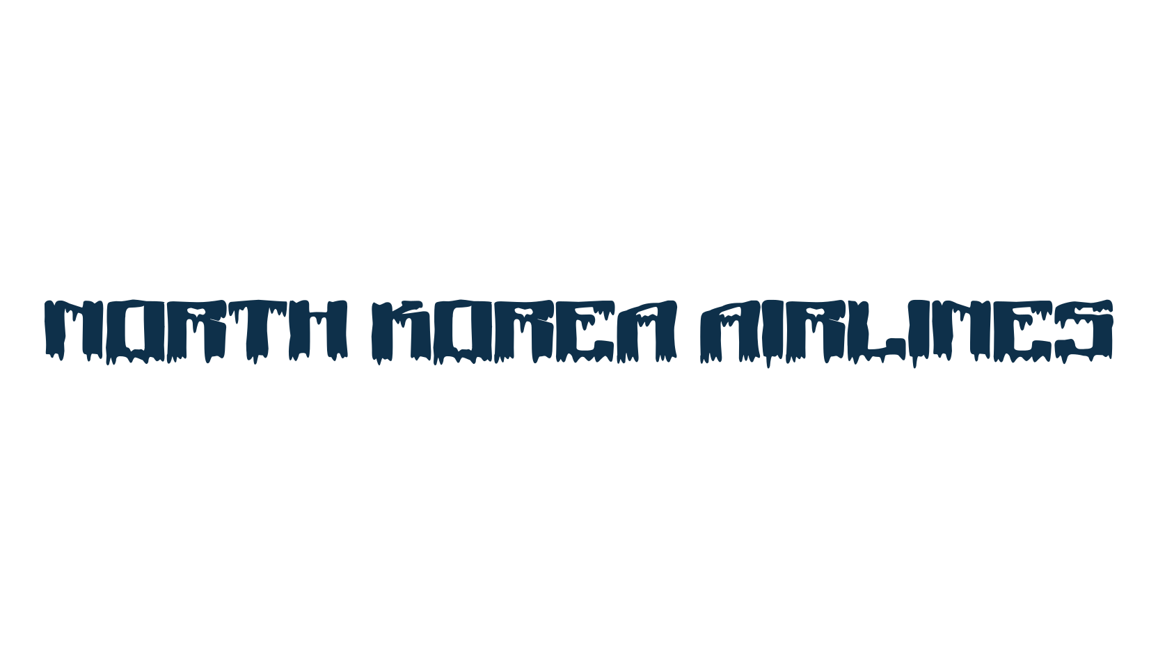 North Korea Airlines, holiday halloween fancy decorative horror font preview