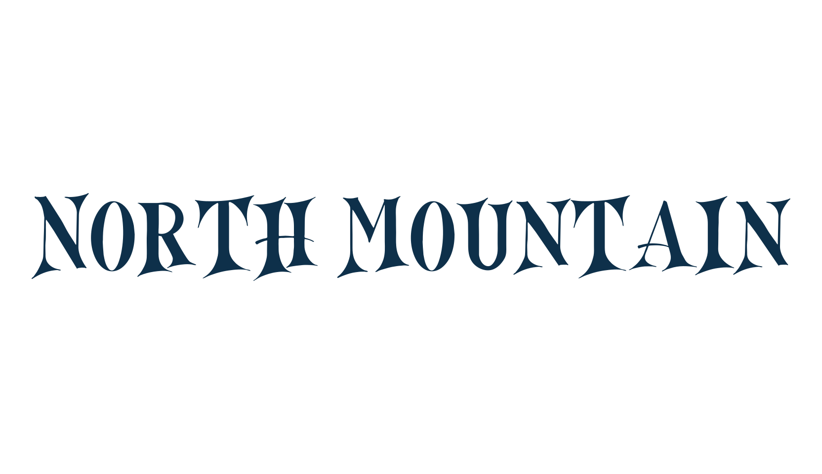 North Mountain, fancy various decorative font preview