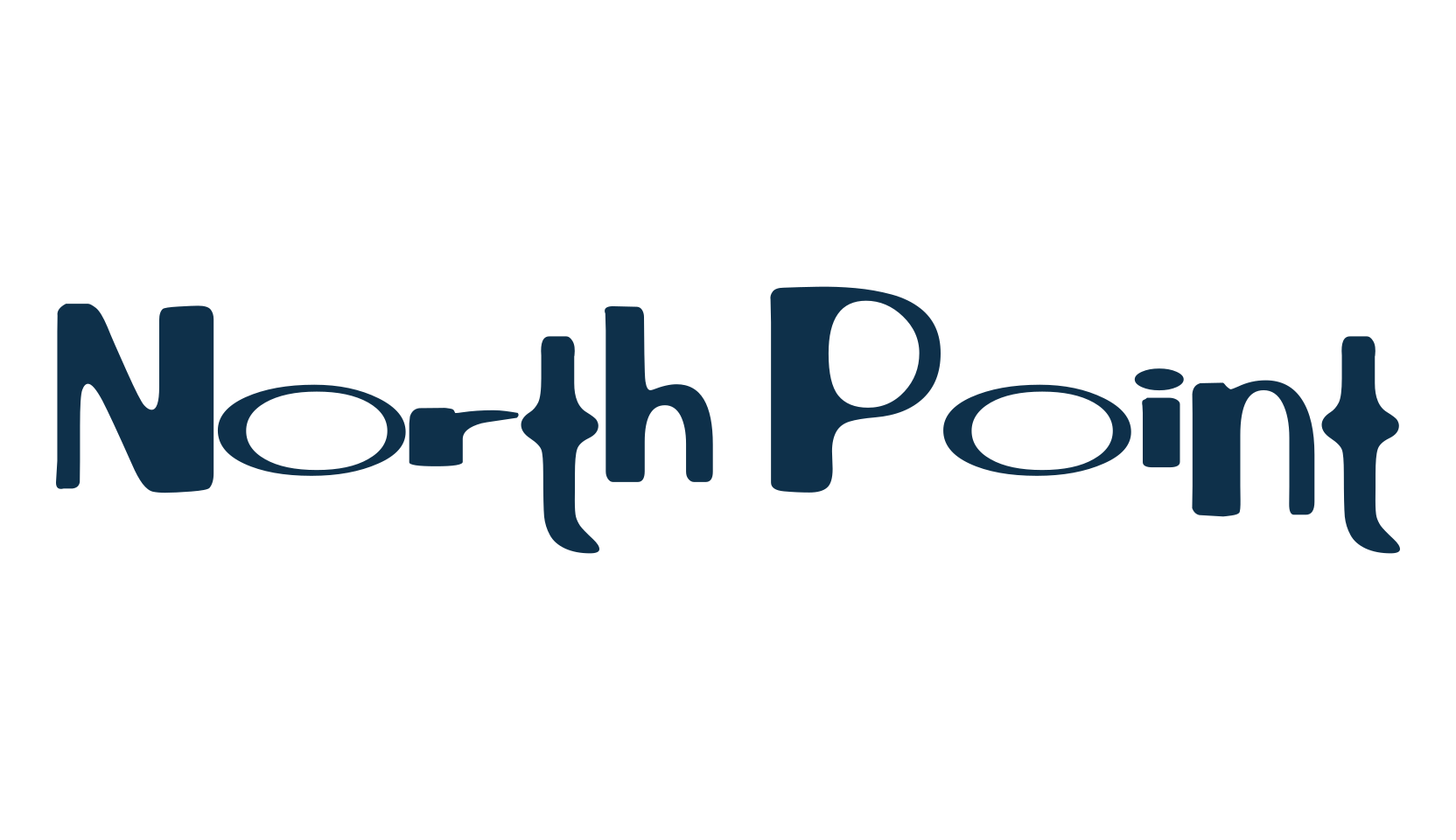 North Point, fancy distorted decorative font preview