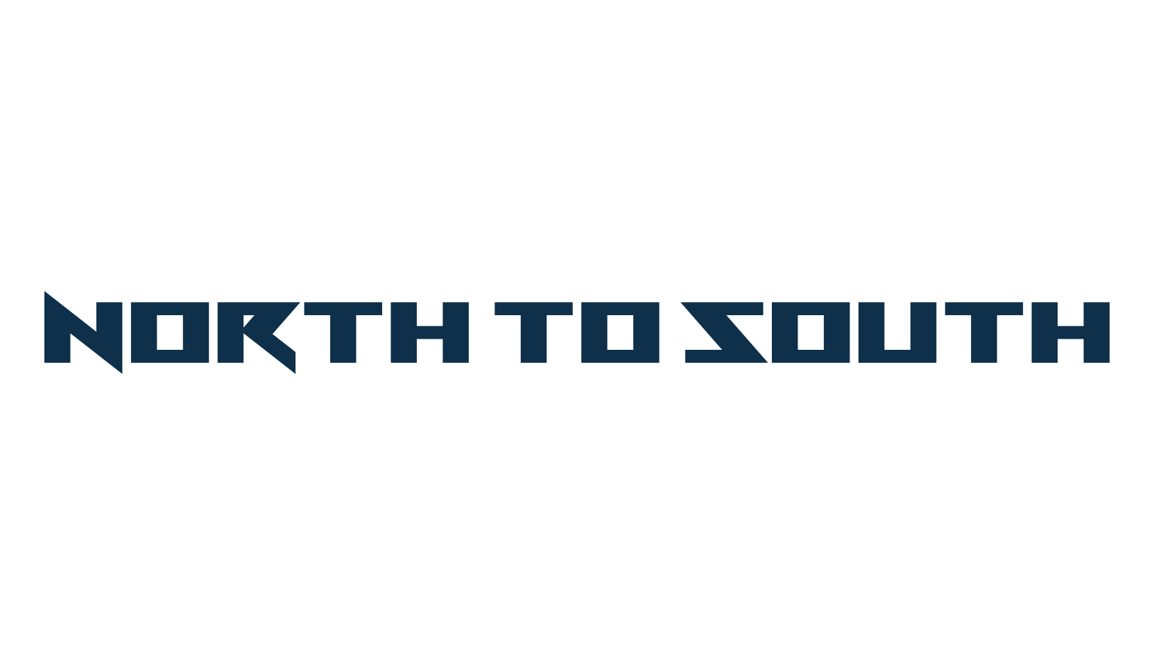 North to South, gothic modern font preview