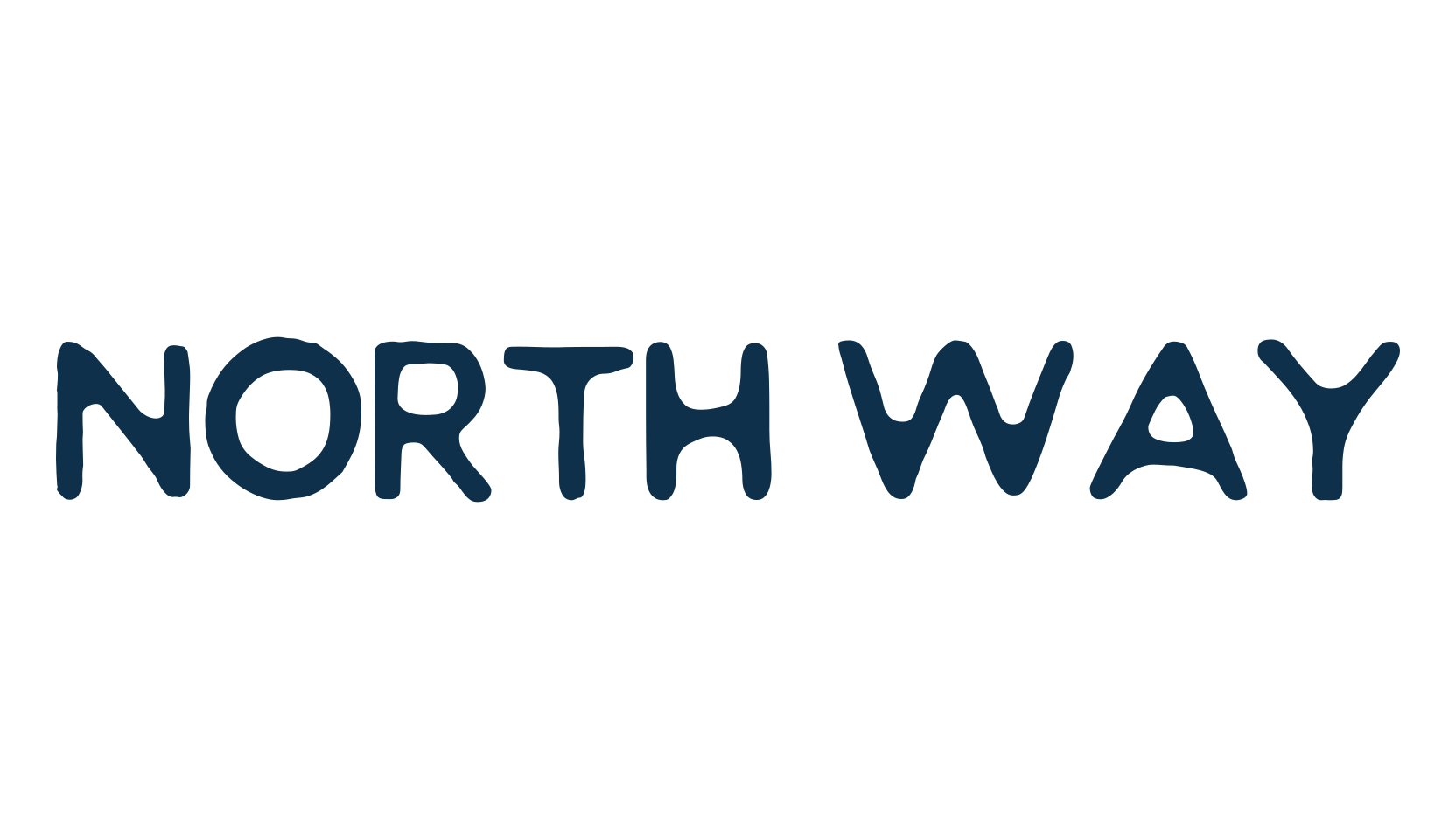 North Way, fancy eroded decorative font preview