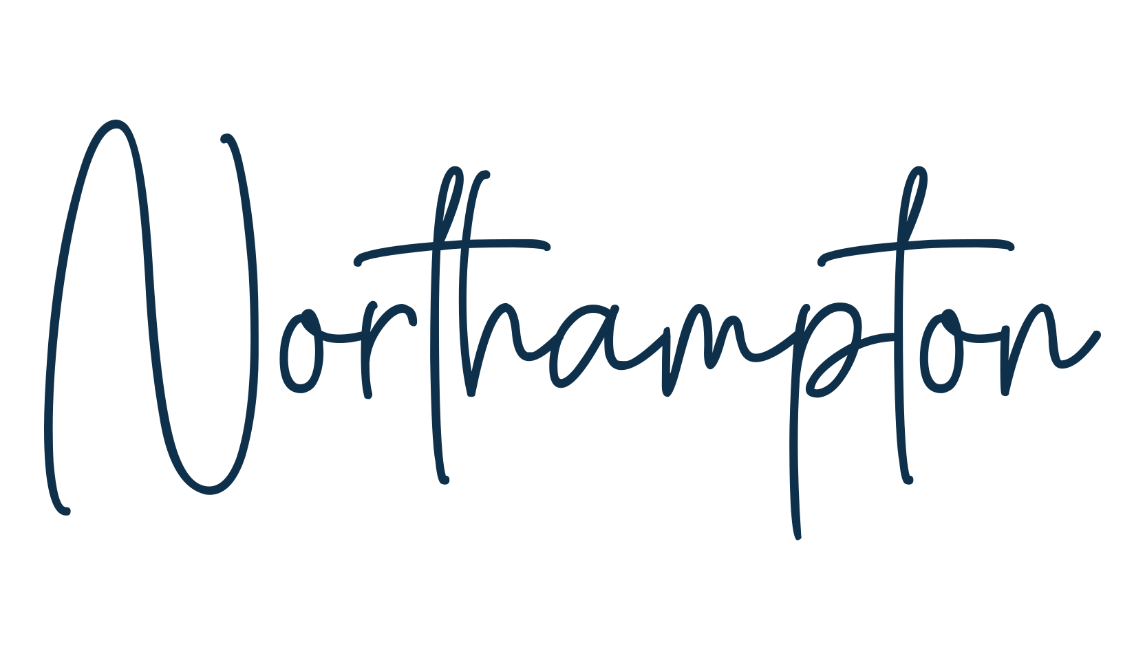 Northampton, handwriting font preview