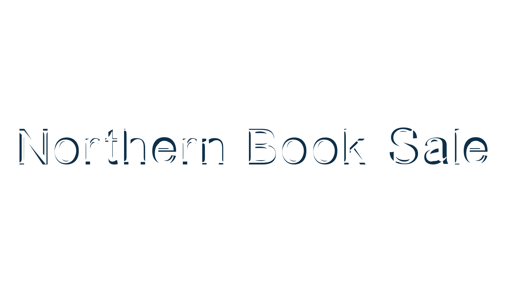 Northern Book Sale, fancy distorted decorative font preview