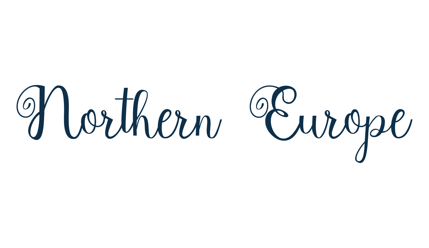 Northern Europe, script calligraphy fancy decorative font preview