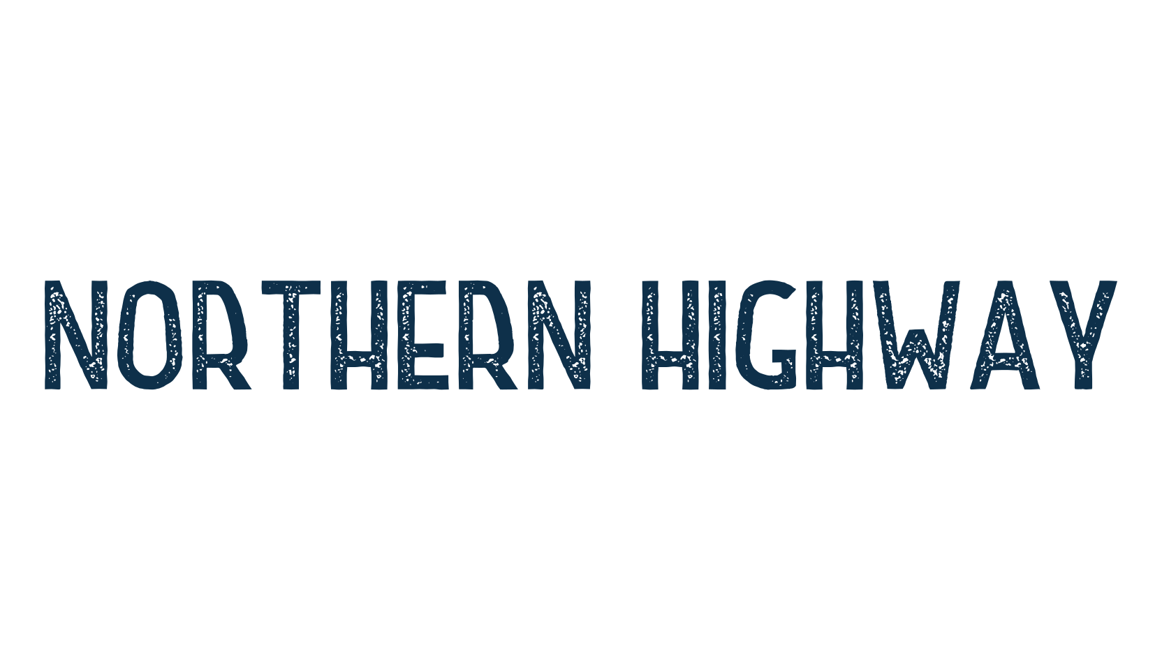 Northern Highway, fancy eroded decorative font preview
