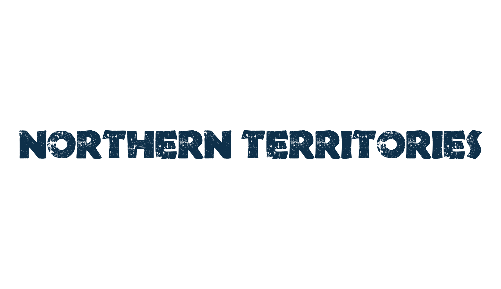 Northern Territories, fancy eroded decorative font preview