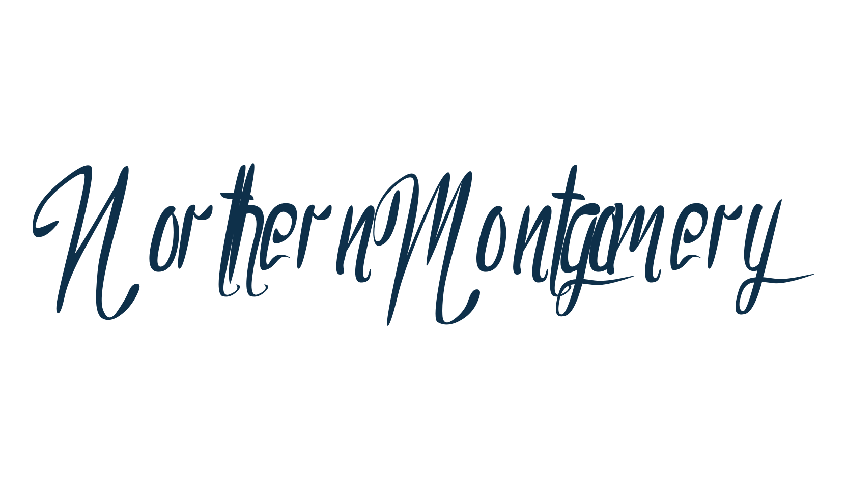 Northern Montgomery, various font preview